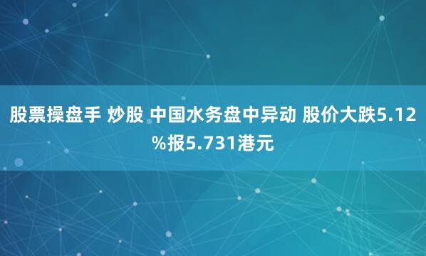 股票操盘手 炒股 中国水务盘中异动 股价大跌5.12%报5.731港元