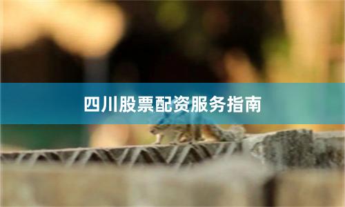 四川股票配资服务指南